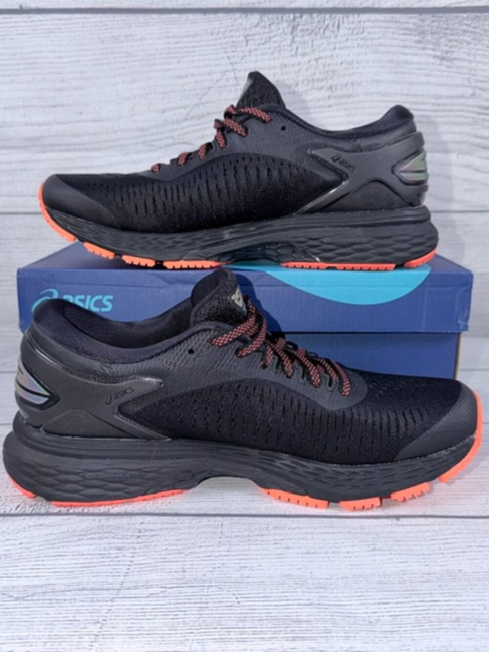 🧡ASICS Gel-Kayano 25 Lite-Show Running Shoes Black/Black Women's Size 8 - Picture 6 of 15